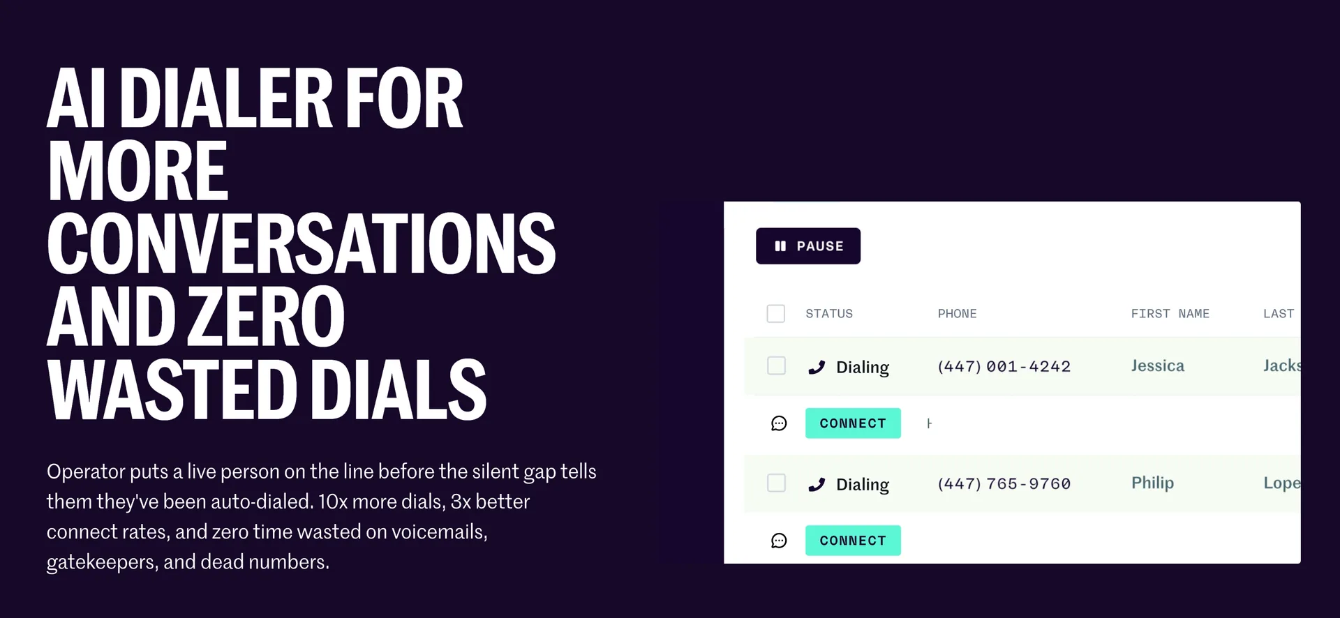 Orum, parallel dialer jusqu'à 10 lignes simultanées