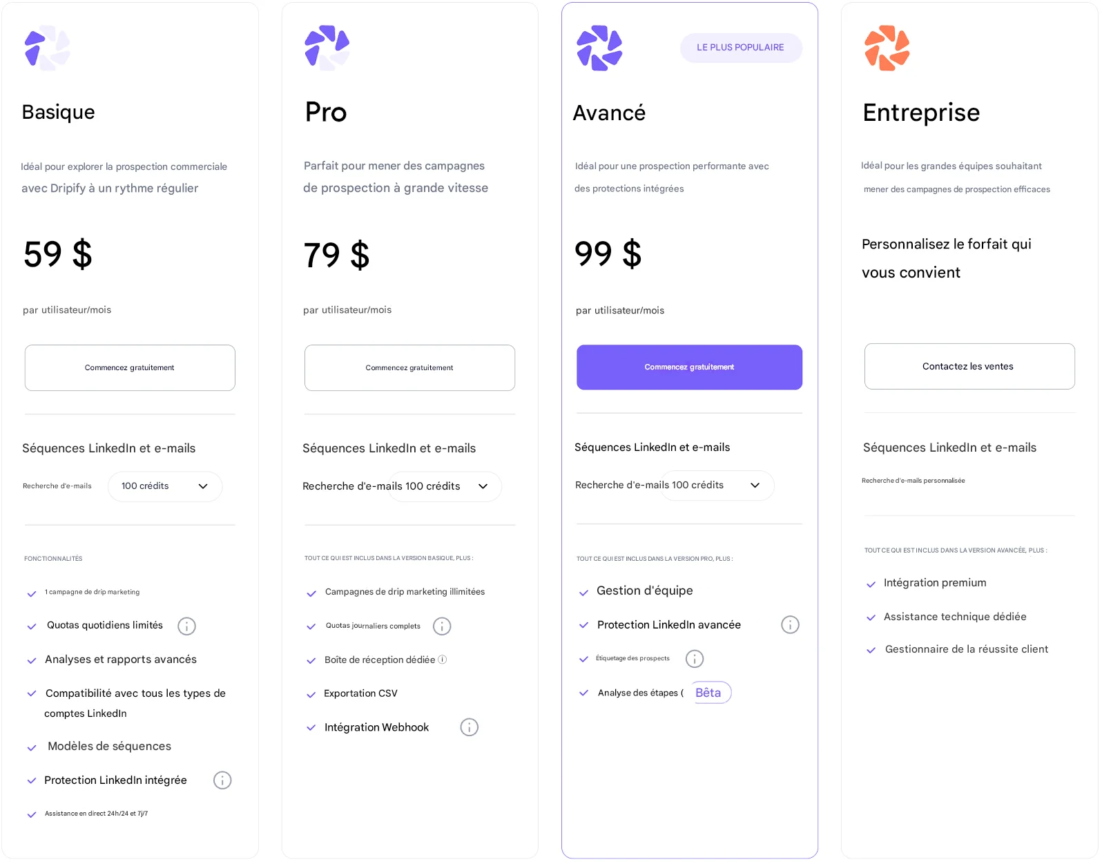 Dripify alternative tarif