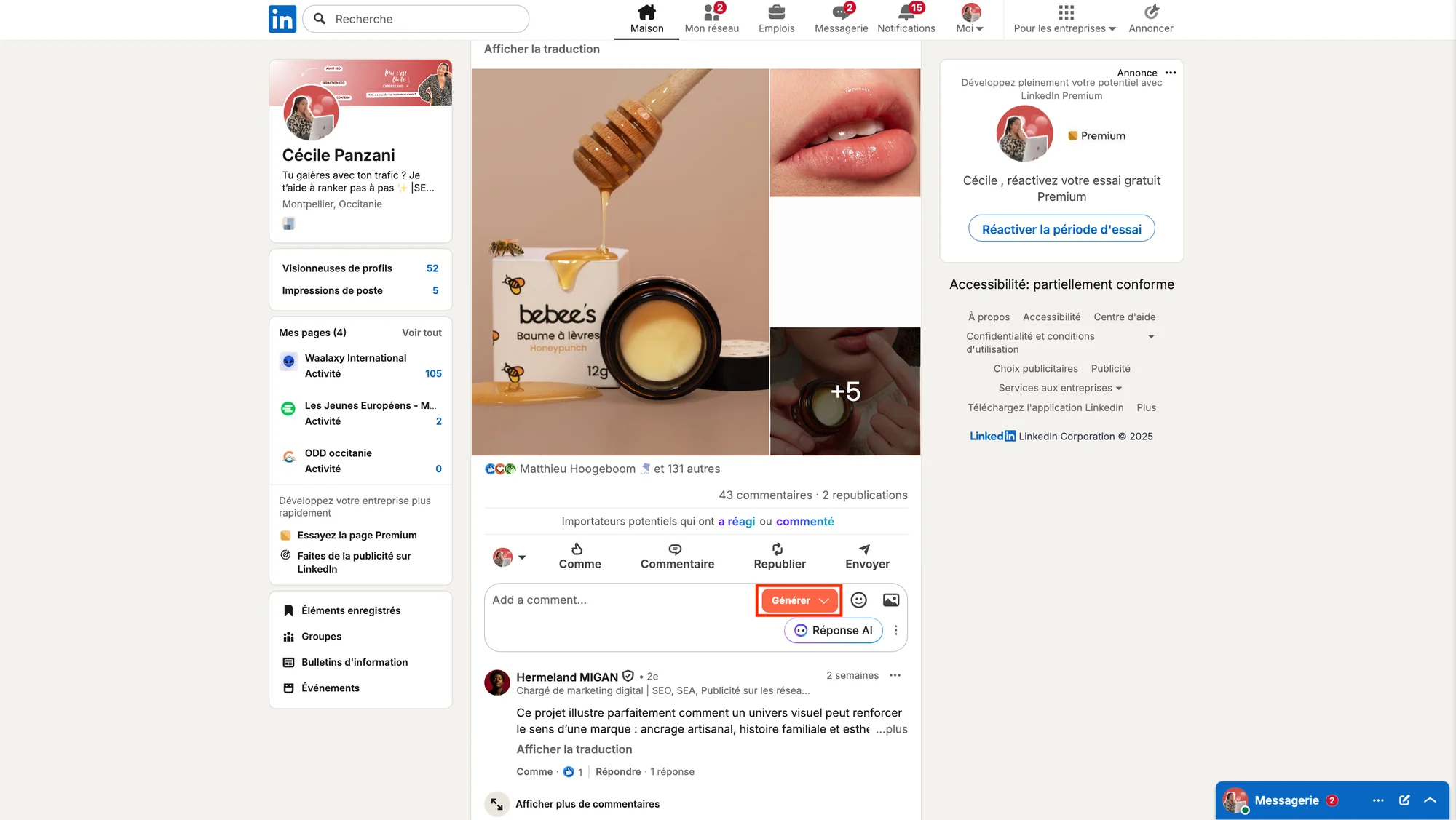 Kawaak génération de commentaire étapes 1