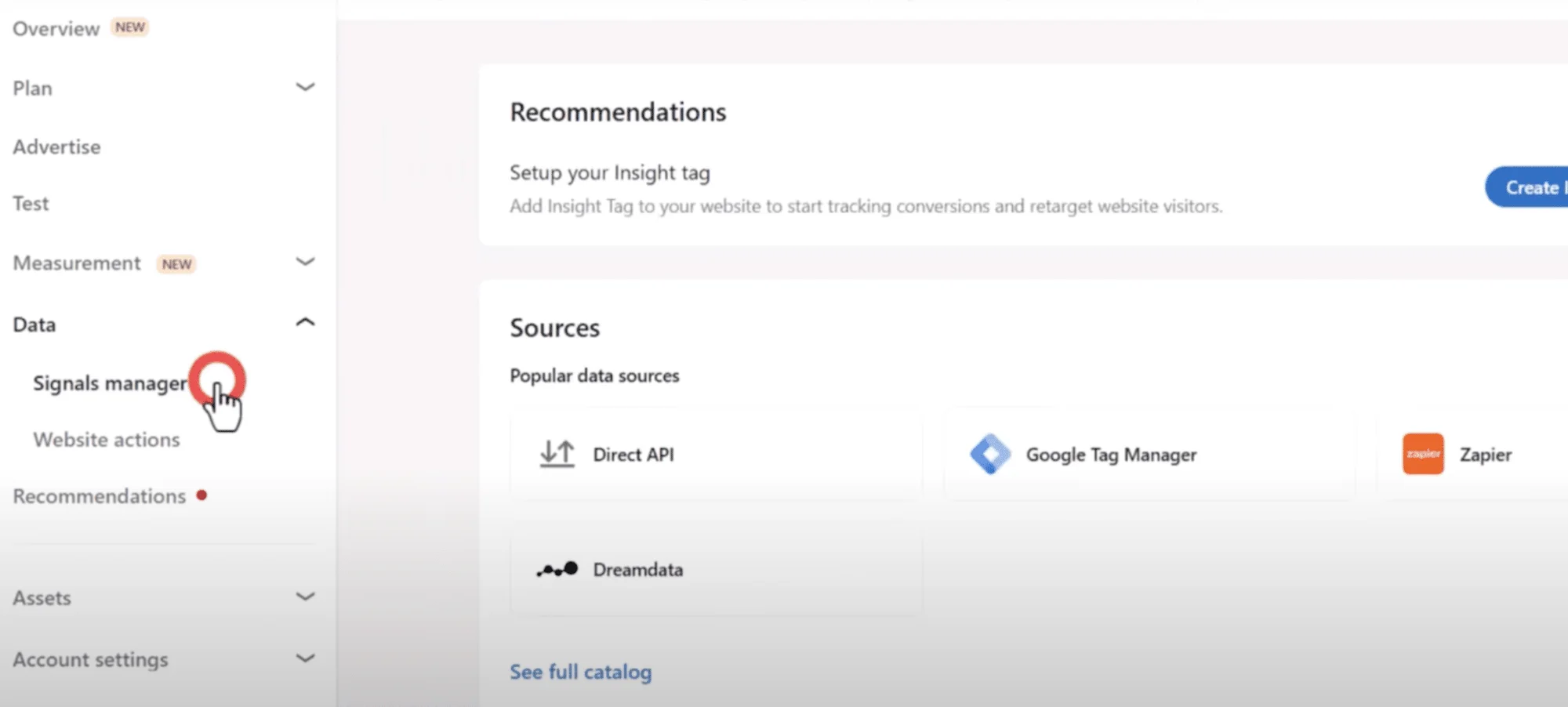 Conversion tracking: Find the LinkedIn Insight tag
