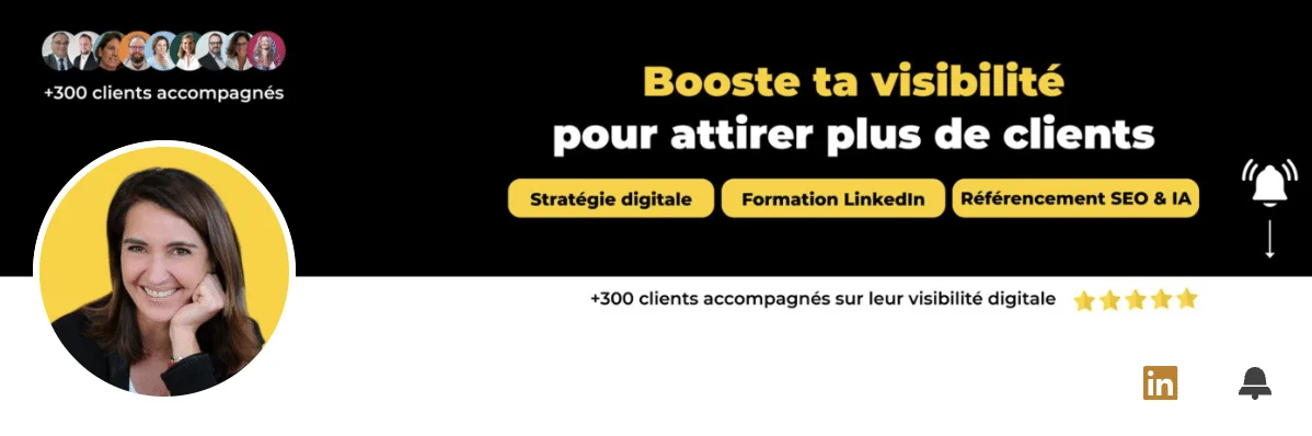 Exemple de bannière LinkedIn professionnelle