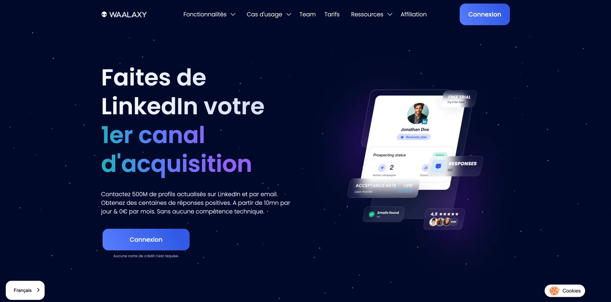 Gérer vos comptes LinkedIn en toute sécurité avec Waalaxy