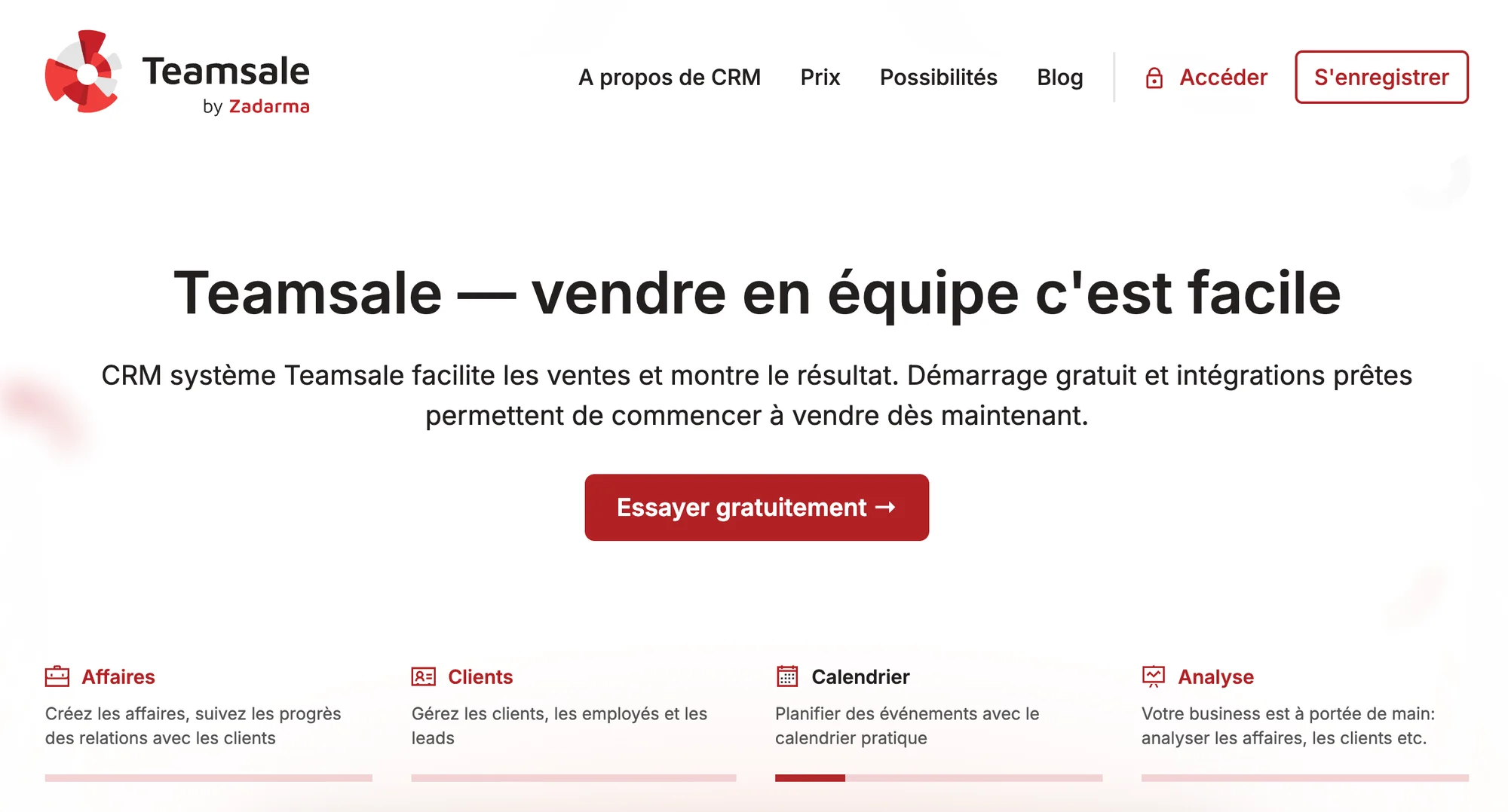 Système CRM Teamsale
